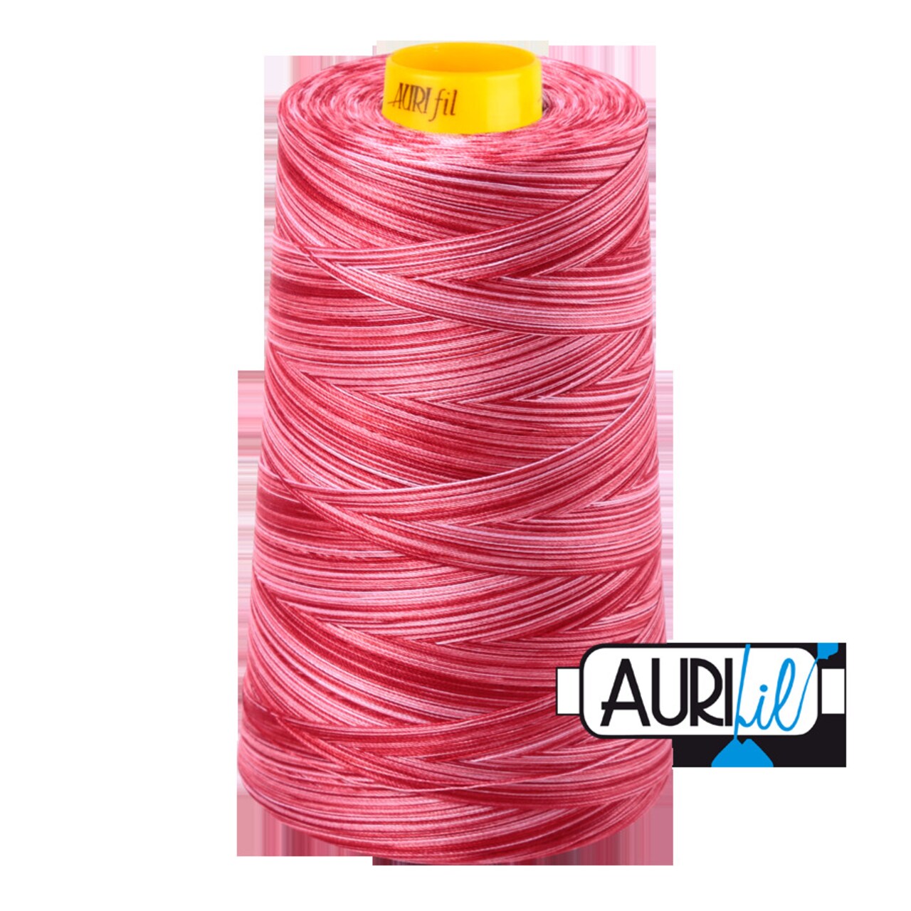 Strawberry Parfait - Variegated (4668) | Forty3 (40wt, 3ply) Cone (3000M / 3280Y) | Aurifil Thread